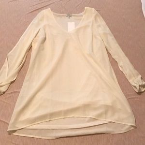 Tobi Dresses - White long sleeved mini dress Tobi Dresses - White long sleeved mini dress